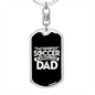 Soccer Dad v2 - Luxury Dog Tag Keychain