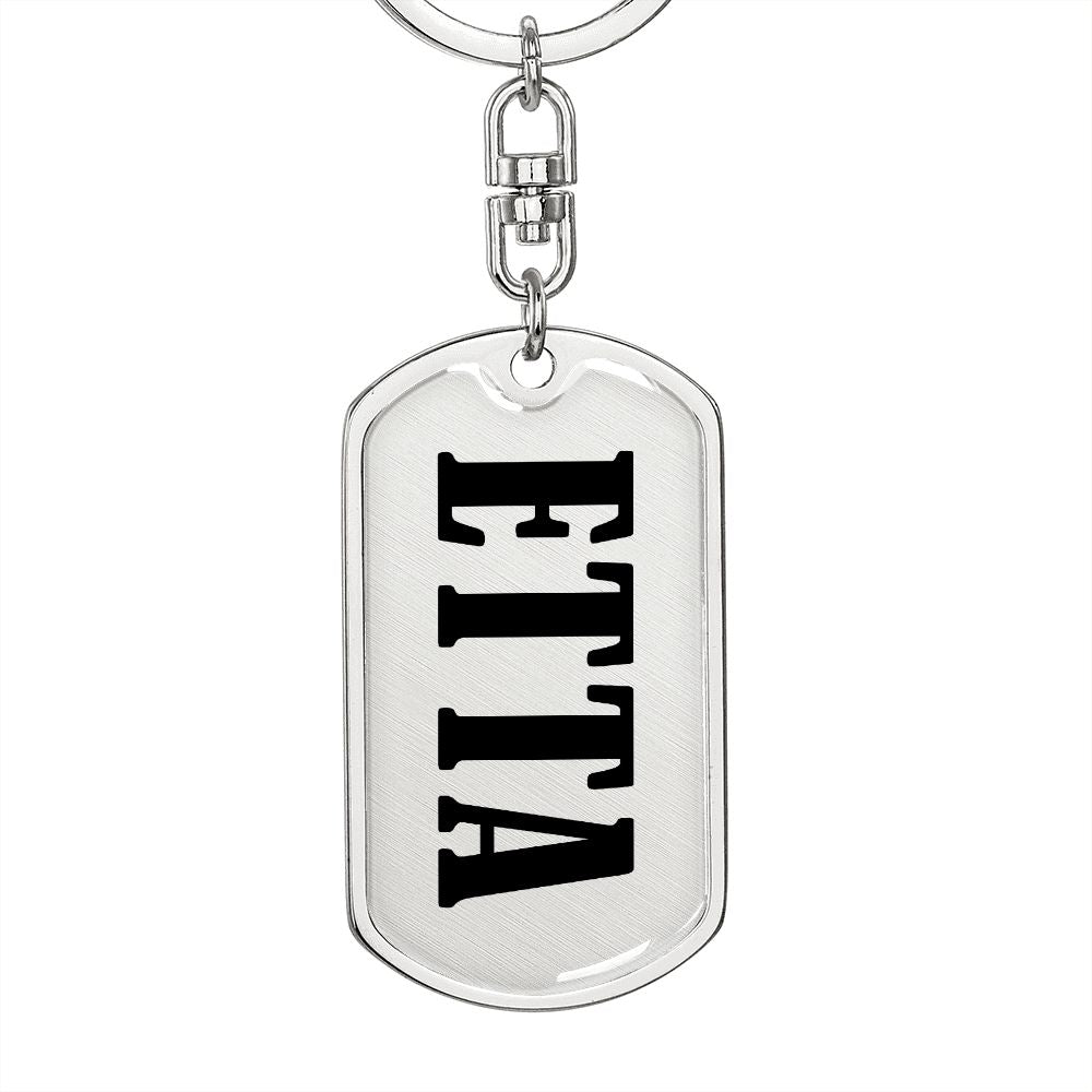 Etta v01 - Luxury Dog Tag Keychain