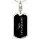 Jacksonville Girl v5 - Luxury Dog Tag Keychain