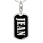 Jean v02 - Luxury Dog Tag Keychain