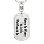 Irish Wolfhound's Home - Luxury Dog Tag Keychain