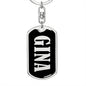 Gina v02 - Luxury Dog Tag Keychain