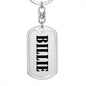 Billie v01 - Luxury Dog Tag Keychain