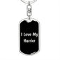 Love My Harrier v5 - Luxury Dog Tag Keychain