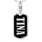 Tina v02 - Luxury Dog Tag Keychain