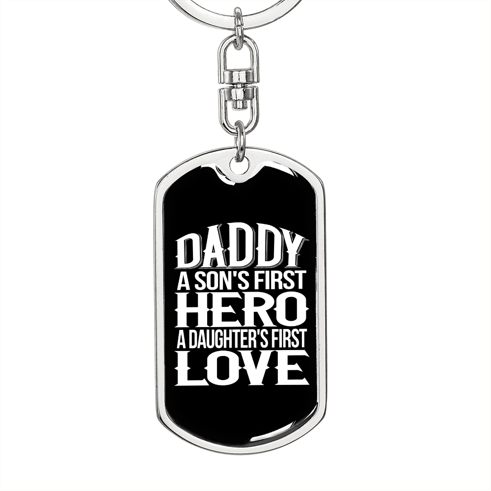 Daddy v2 - Luxury Dog Tag Keychain