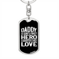 Daddy v2 - Luxury Dog Tag Keychain