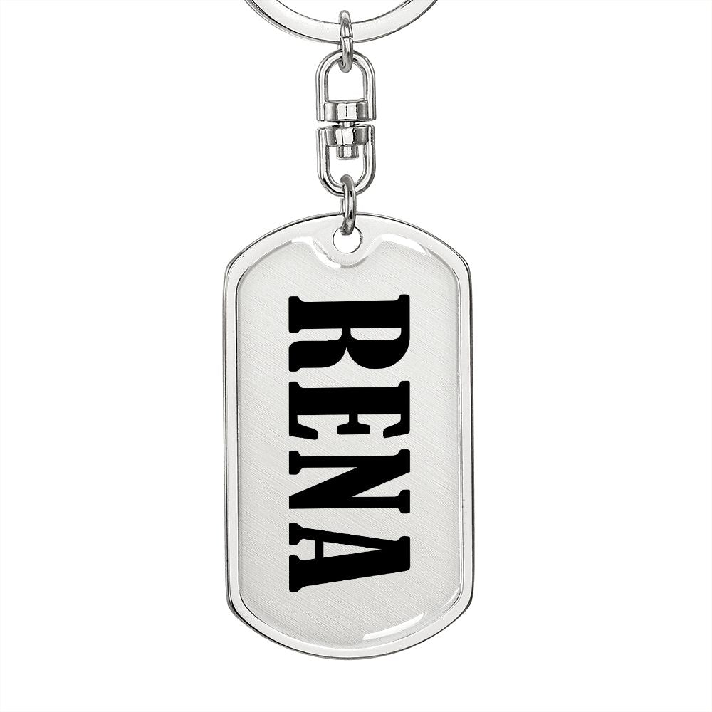 Rena v01 - Luxury Dog Tag Keychain