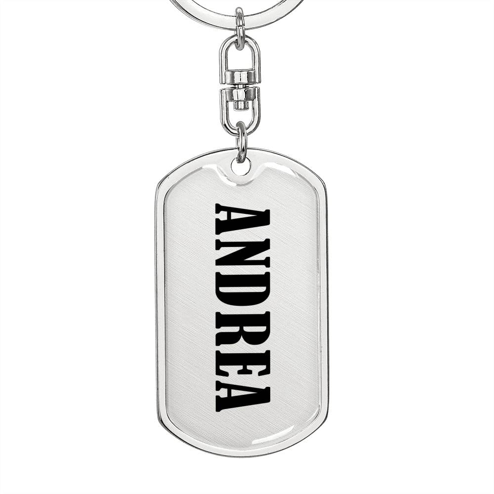 Andrea v01 - Luxury Dog Tag Keychain