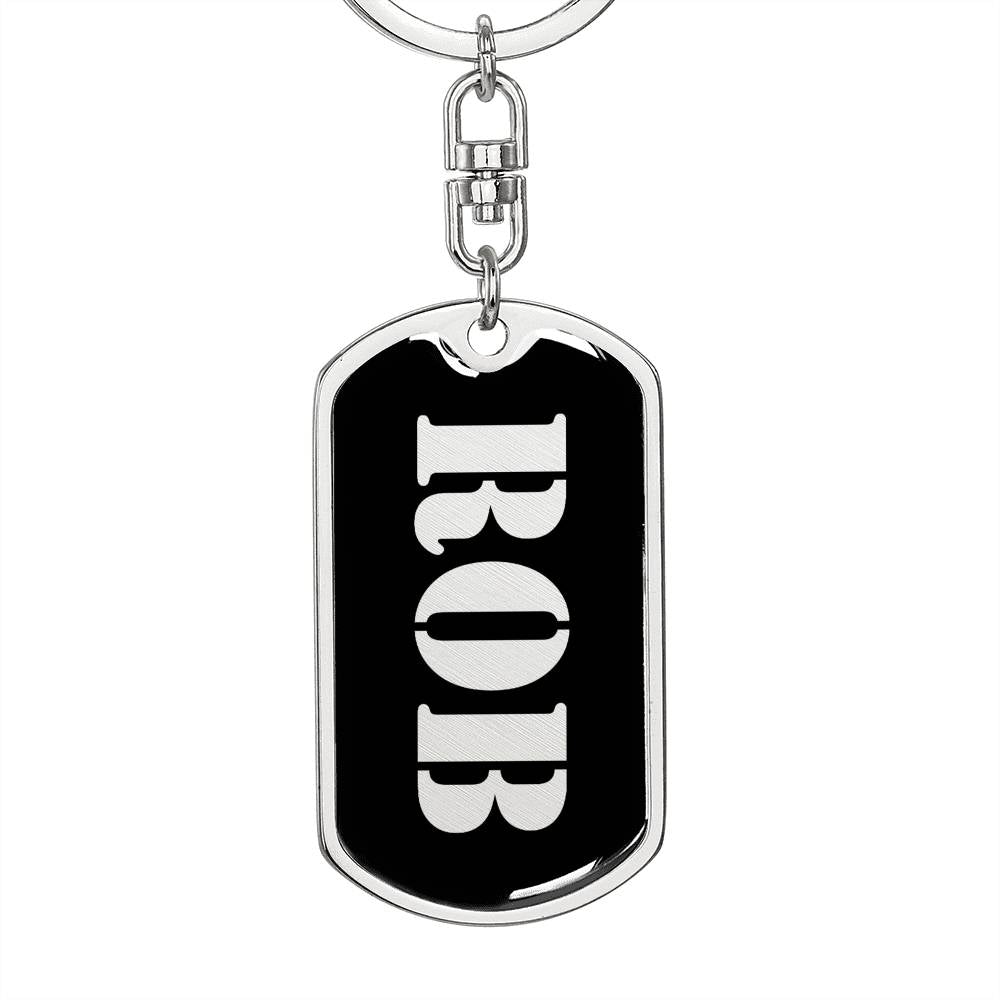 Rob v3 - Luxury Dog Tag Keychain