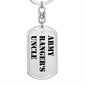Army Ranger's Uncle - Luxury Dog Tag Keychain