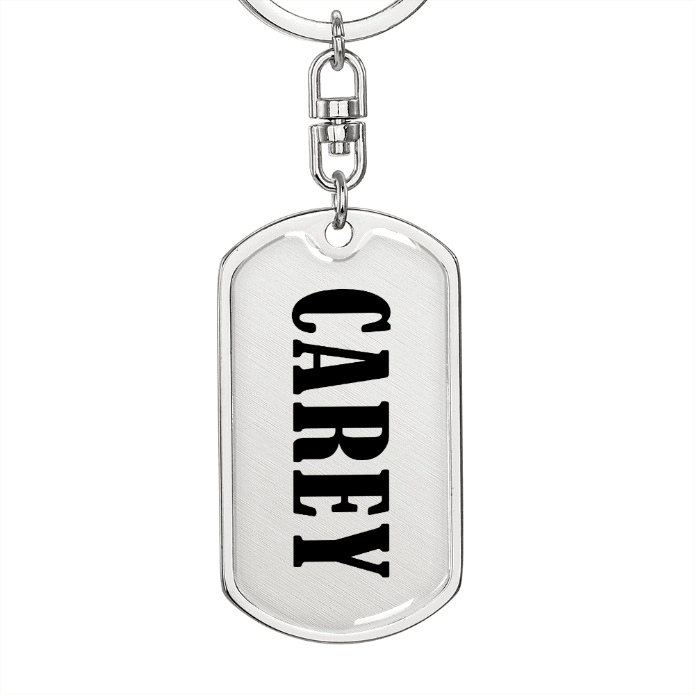 Carey v01 - Luxury Dog Tag Keychain