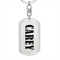 Carey v01 - Luxury Dog Tag Keychain
