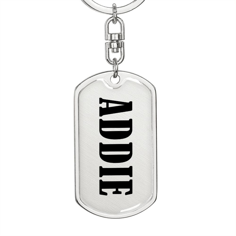 Addie v01 - Luxury Dog Tag Keychain