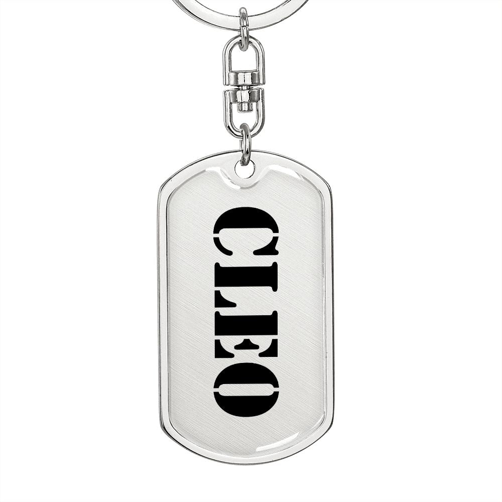 Cleo - Luxury Dog Tag Keychain