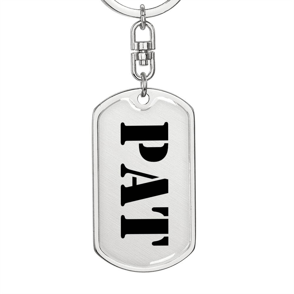 Pat - Luxury Dog Tag Keychain