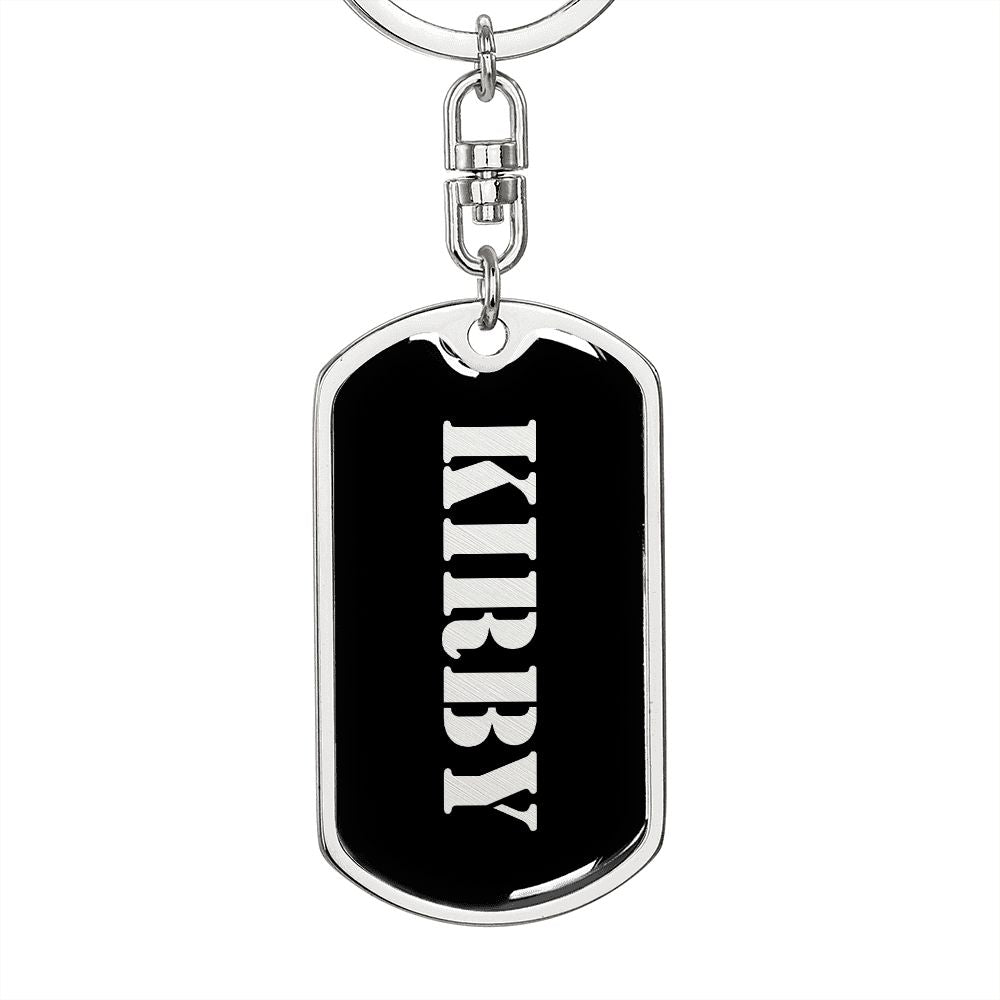 Kirby v2 - Luxury Dog Tag Keychain