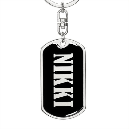 Nikki v02 - Luxury Dog Tag Keychain