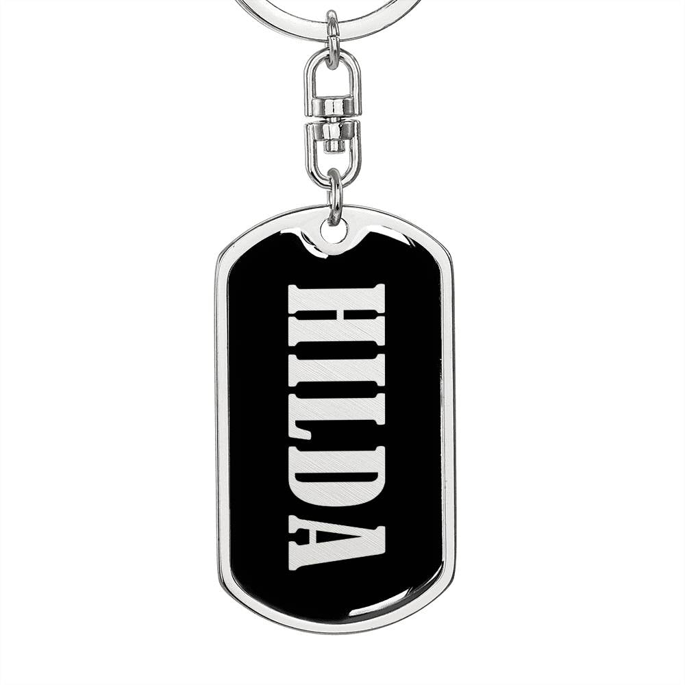 Hilda v02 - Luxury Dog Tag Keychain