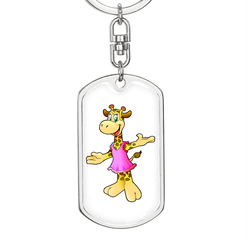 Giraffe - Luxury Dog Tag Keychain
