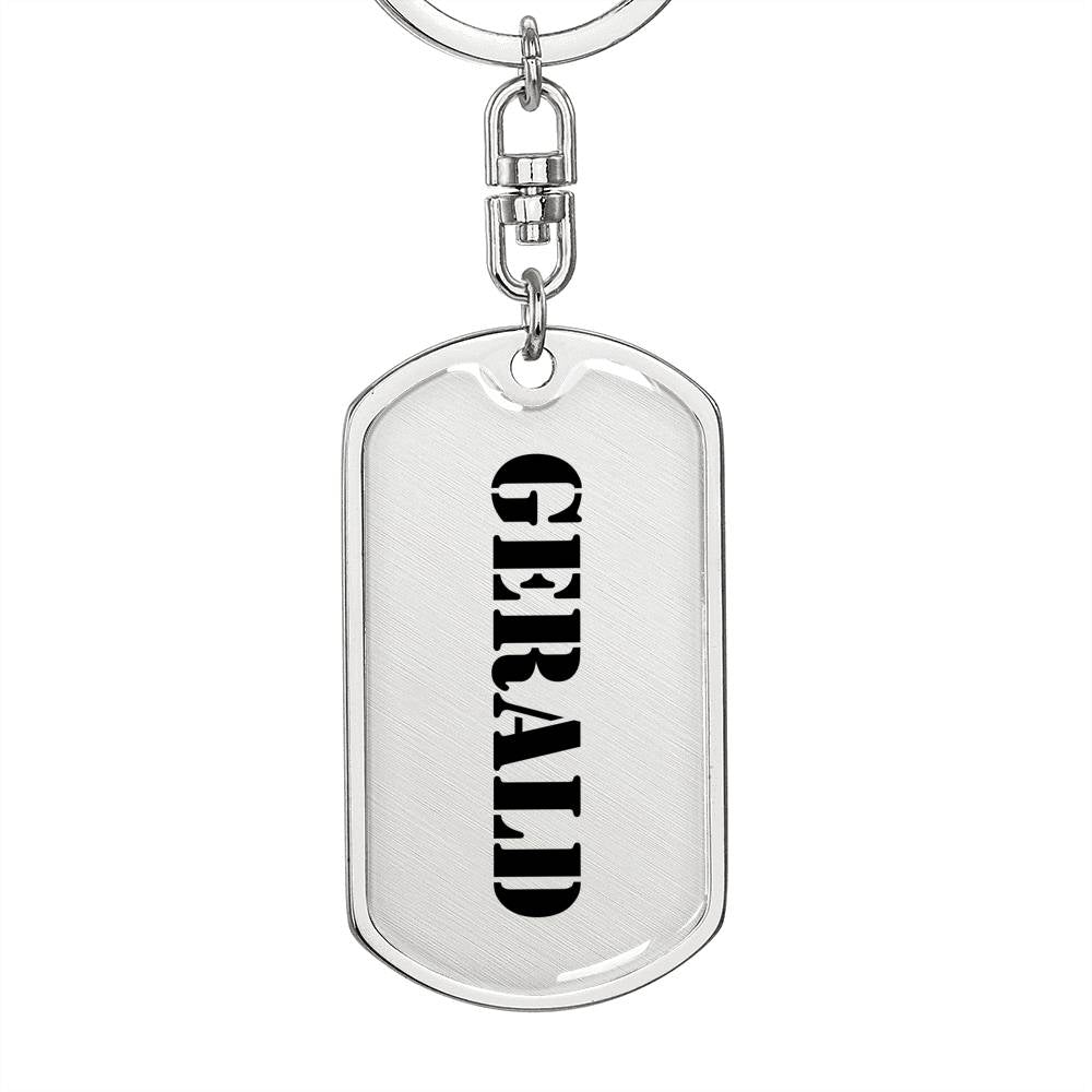 Gerald - Luxury Dog Tag Keychain