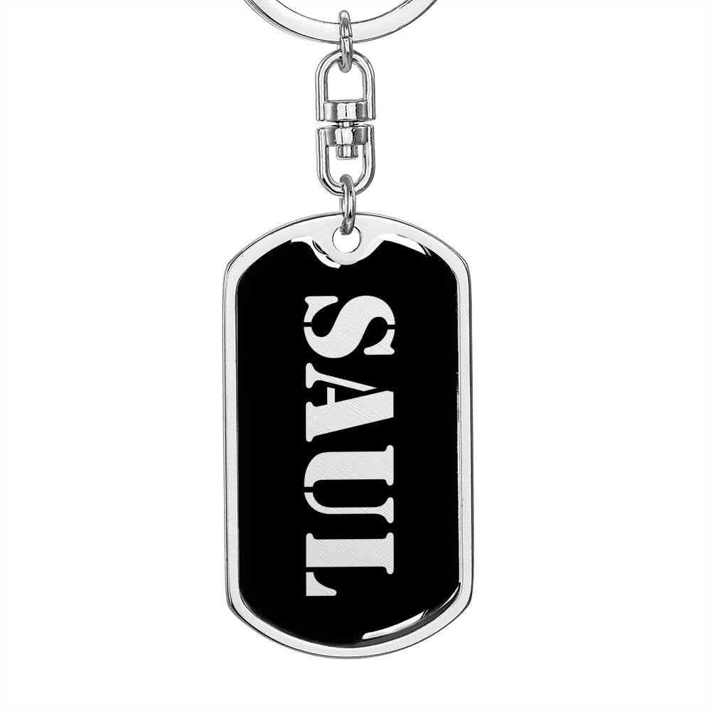 Saul v3 - Luxury Dog Tag Keychain