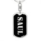 Saul v3 - Luxury Dog Tag Keychain