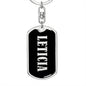 Leticia v02 - Luxury Dog Tag Keychain