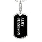 Army Grandson v2 - Luxury Dog Tag Keychain