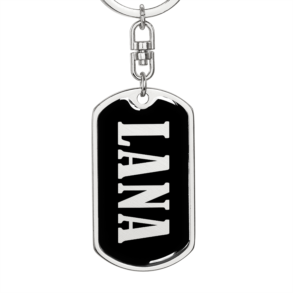 Lana v02 - Luxury Dog Tag Keychain