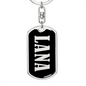 Lana v02 - Luxury Dog Tag Keychain