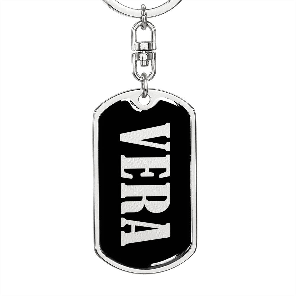 Vera v02 - Luxury Dog Tag Keychain