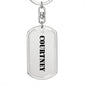 Courtney - Luxury Dog Tag Keychain