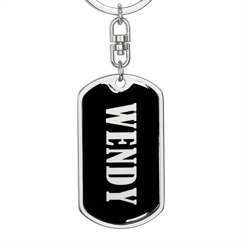 Wendy v02 - Luxury Dog Tag Keychain