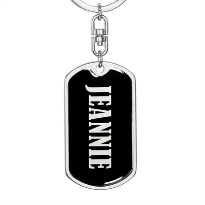 Jeannie v02 - Luxury Dog Tag Keychain