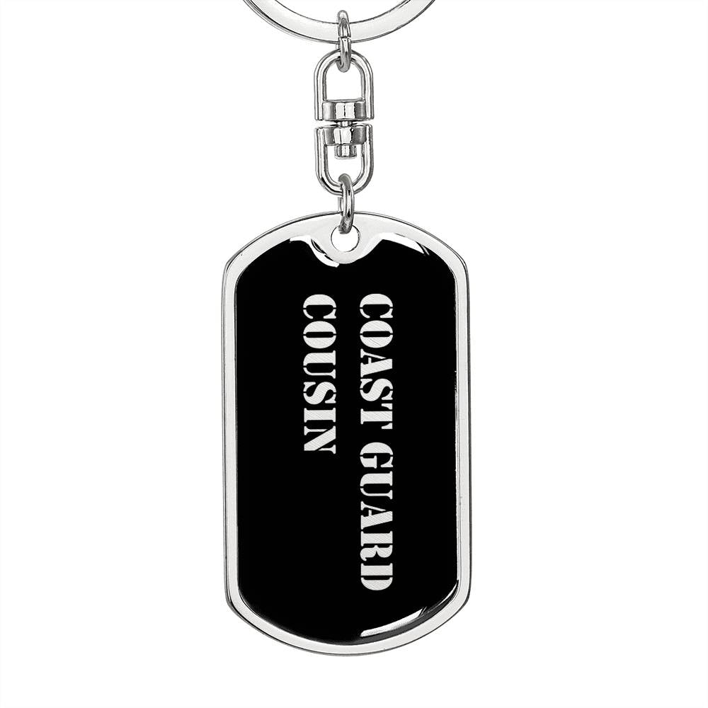 Coast Guard Cousin v2 - Luxury Dog Tag Keychain