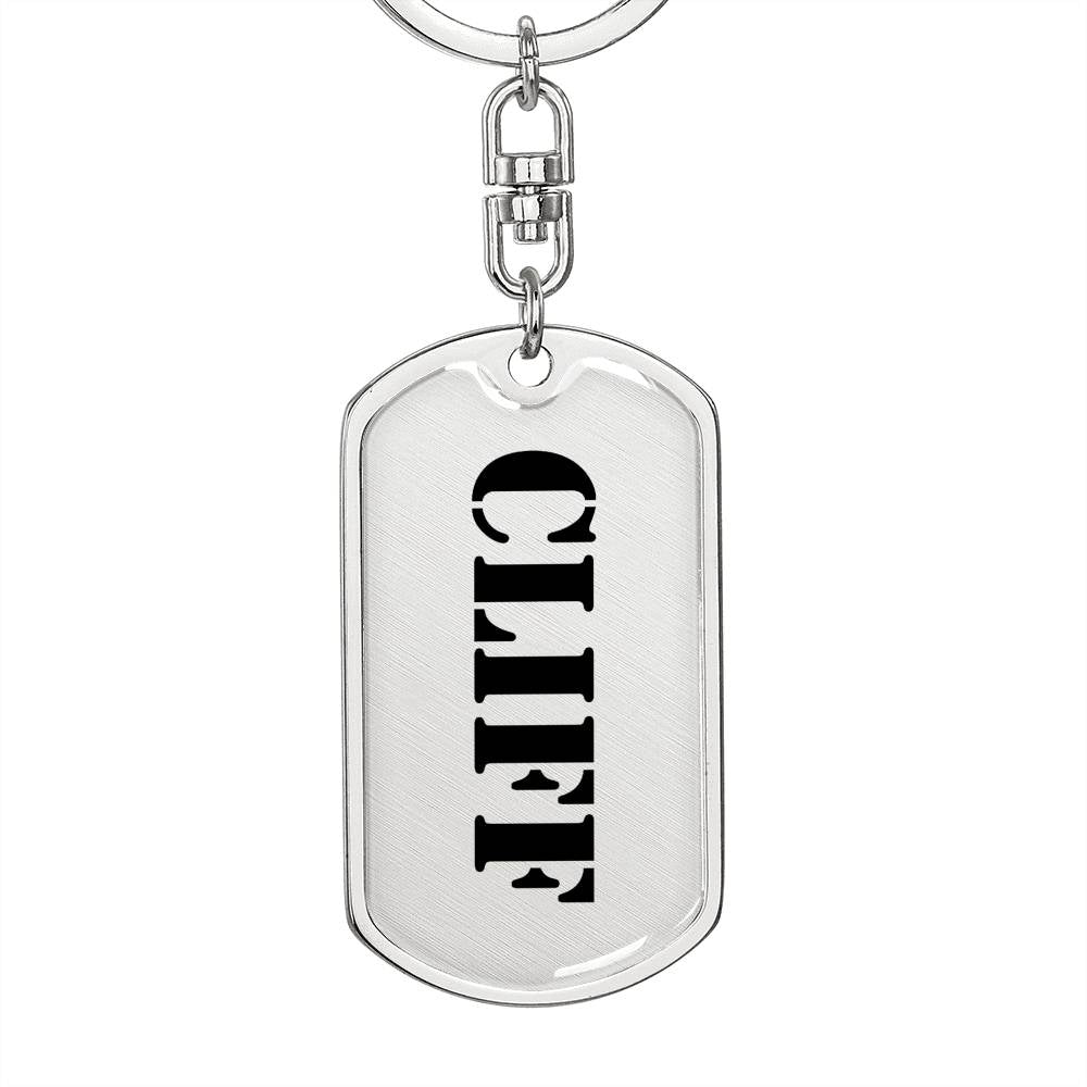 Cliff - Luxury Dog Tag Keychain