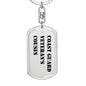 Coast Guard Veteran's Cousin - Luxury Dog Tag Keychain
