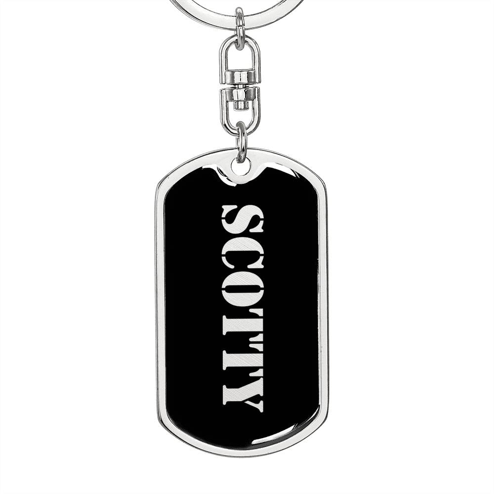 Scotty v3 - Luxury Dog Tag Keychain
