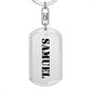 Samuel - Luxury Dog Tag Keychain