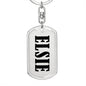 Elsie v01 - Luxury Dog Tag Keychain