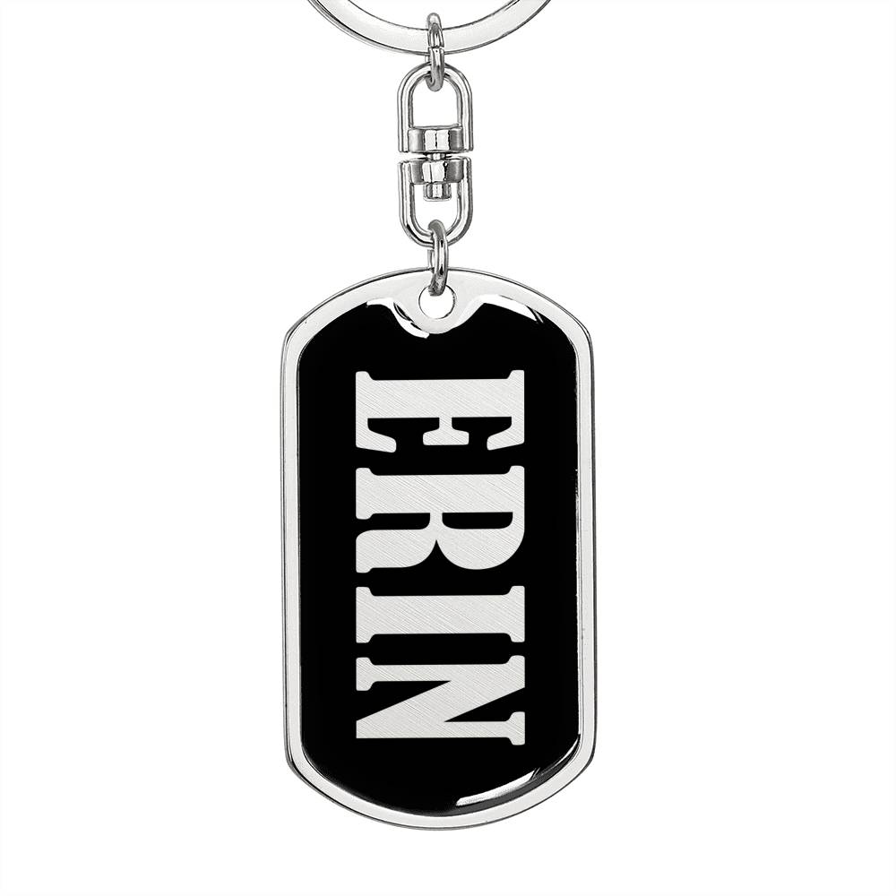 Erin v02 - Luxury Dog Tag Keychain