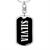 Silvia v02 - Luxury Dog Tag Keychain