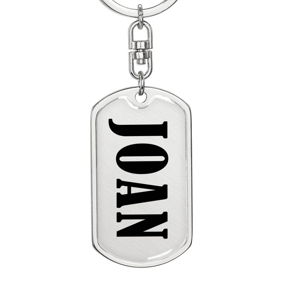 Joan v01 - Luxury Dog Tag Keychain