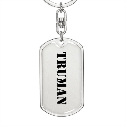 Truman - Luxury Dog Tag Keychain