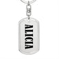 Alicia v01 - Luxury Dog Tag Keychain