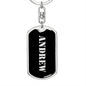 Andrew v3 - Luxury Dog Tag Keychain