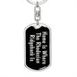 Rhodesian Ridgeback's Home v2 - Luxury Dog Tag Keychain