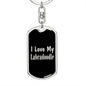 Love My Labradoodle v2 - Luxury Dog Tag Keychain