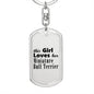 Miniature Bull Terrier - Luxury Dog Tag Keychain